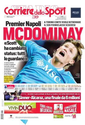 Cover of Corriere dello Sport (Campania)