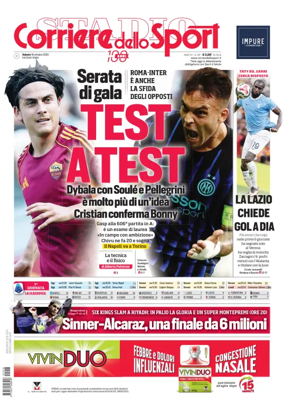 Cover of Corriere dello Sport (Lazio)