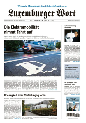 Cover of Luxemburger Wort