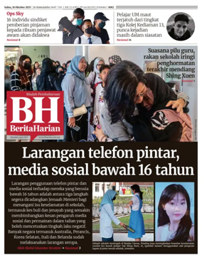 Cover of Berita Harian