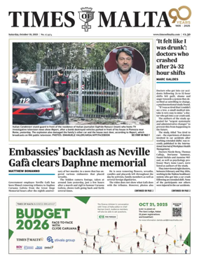 Cover of Times of Malta