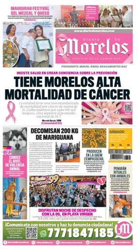 Cover of Diario de Morelos