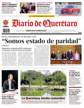 Cover of Diario de Queretaro