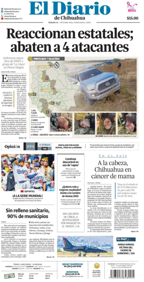 Cover of El Diario de Chihuahua