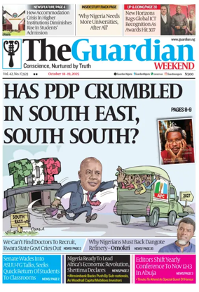 Cover of The Guardian Nigeria