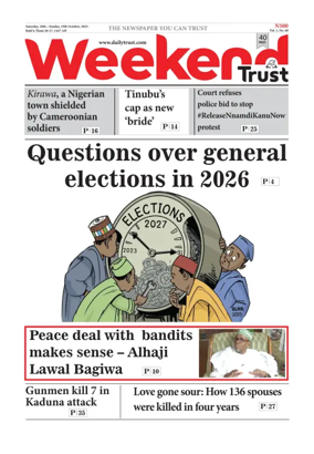 Cover of Weekly Trust