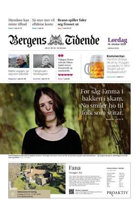 Cover of Bergens Tidende