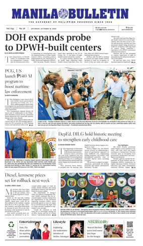 Cover of Manila Bulletin