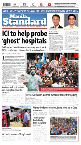Cover of Manila Standard