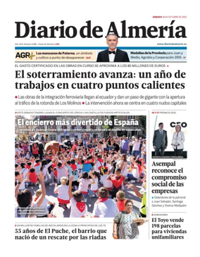 Cover of Diario de Almeria