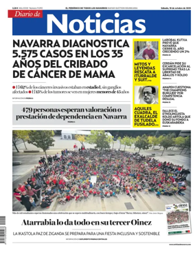 Cover of Diario de Noticias (Spain)
