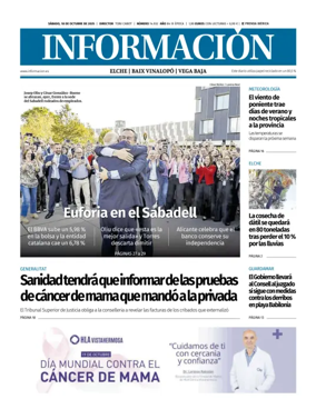 Cover of Diario Informacion (Elche y Vega Baja)