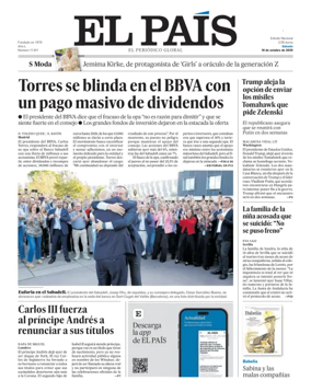 Cover of El País (Galicia)
