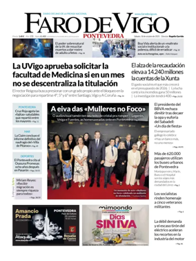 Cover of Faro de Vigo (Pontevedra)