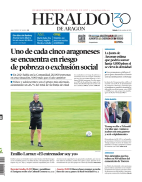 Cover of Heraldo de Aragón