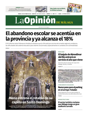 Cover of La Opinion de Malaga