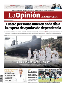 Cover of La Opinion de Murcia (Cartagena)