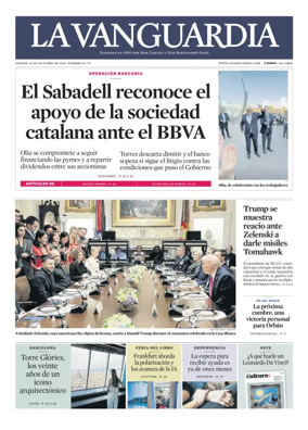 Cover of La Vanguardia