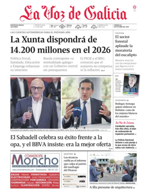 Cover of La Voz de Galicia (Arousa)