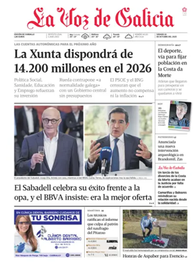 Cover of La Voz de Galicia (Carballo)