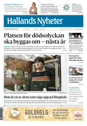 Cover of Hallands Nyheter