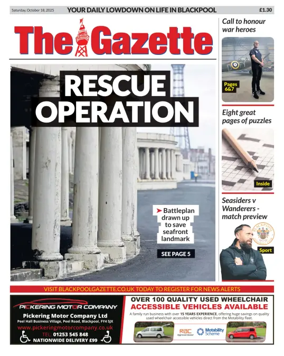 Cover of Blackpool Gazette