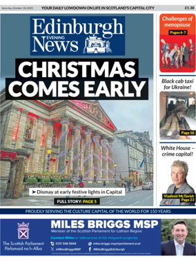 Cover of Edinburgh Evening News