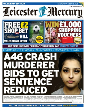 Cover of Leicester Mercury