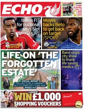 Cover of Liverpool Echo