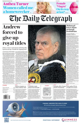 Cover of The Daily Telegraph - Saturday