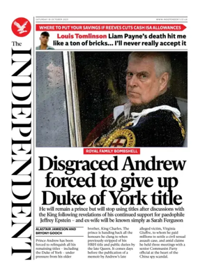 Cover of The Independent
