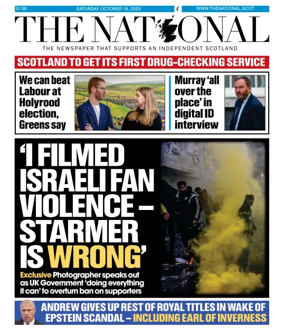Cover of The National (Scotland)