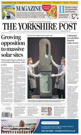 Cover of Yorkshire Post