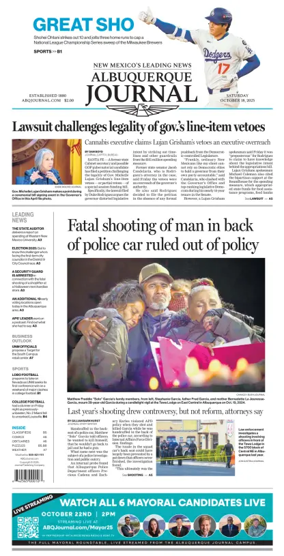 Cover of Albuquerque Journal