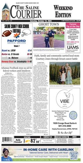 Cover of The Saline Courier Weekend