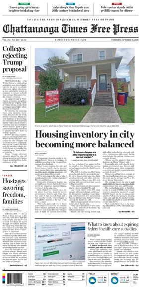 Cover of Chattanooga Times Free Press