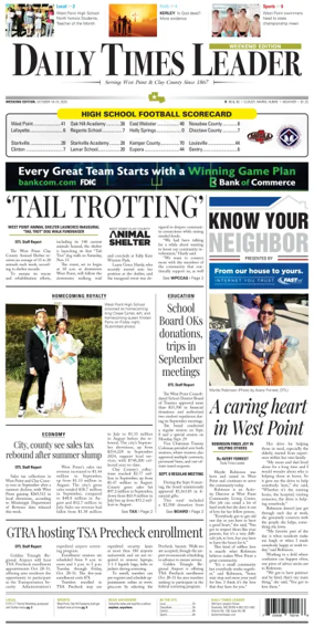 Cover of Daily Times Leader