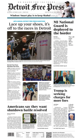 Cover of Detroit Free Press