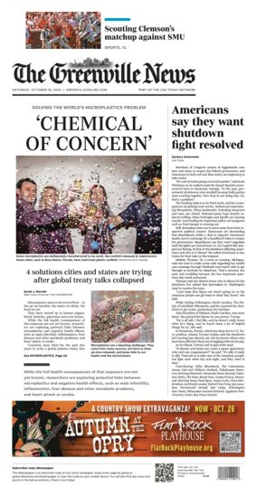 Cover of The Greenville News