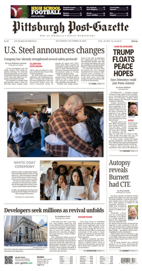 Cover of Pittsburgh Post-Gazette