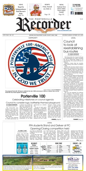 Cover of Porterville Recorder