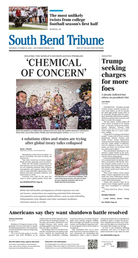 Cover of South Bend Tribune
