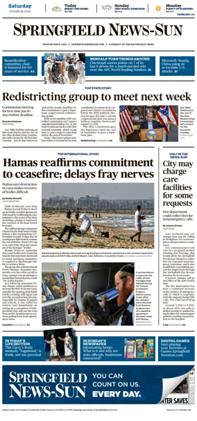 Cover of Springfield News-Sun