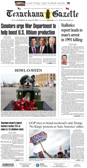 Cover of Texarkana Gazette