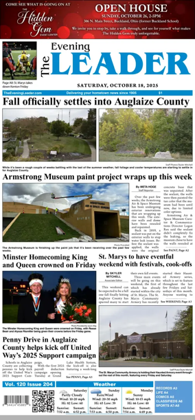 Cover of The Evening Leader