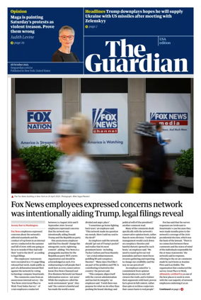 Cover of The Guardian (USA)