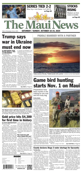 Cover of The Maui News - Weekender