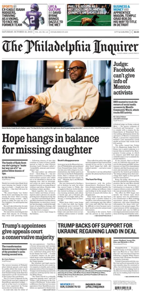 Cover of The Philadelphia Inquirer