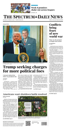 Cover of The Spectrum & Daily News