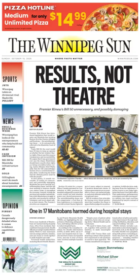 Cover of Winnipeg Sun
